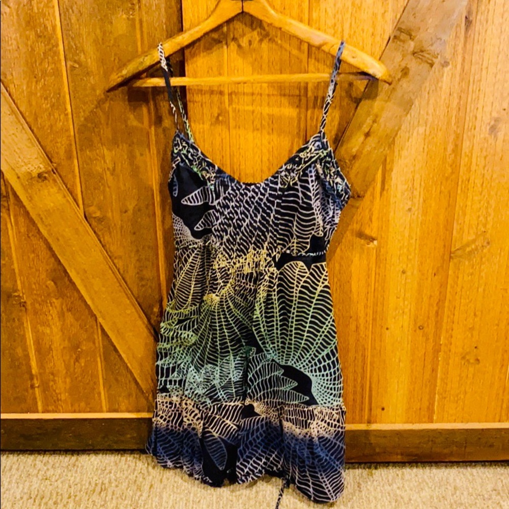 Navy floral sundress